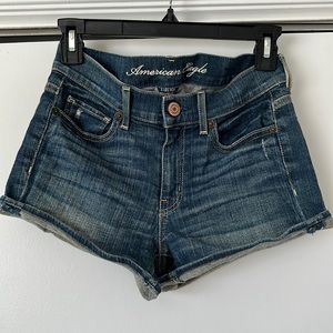 American Eagle Outfitters High Rise Denim Jean Shorts Sz 2
